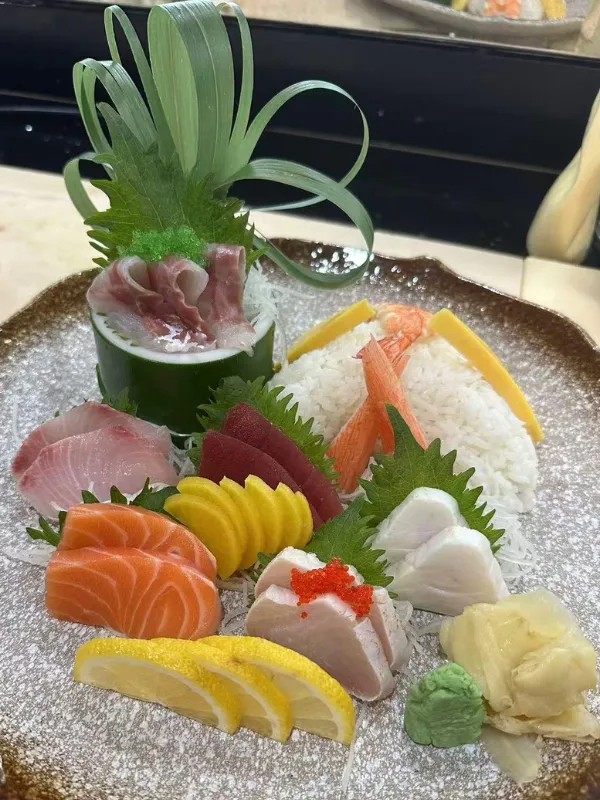 Assorted fresh sashimi platter at Mirai Sushi & Thai, a Sushi Restaurant in Lucie
